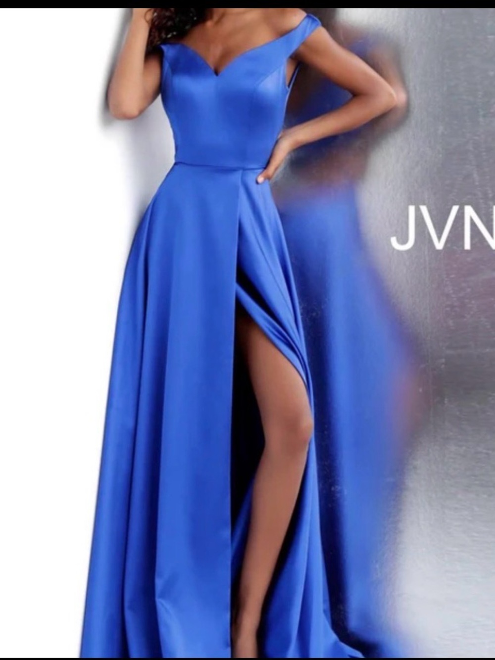 Jovani Blue Gown size 14 NWT
